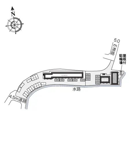 ★手数料０円★岡山市中区赤田　月極駐車場（LP）